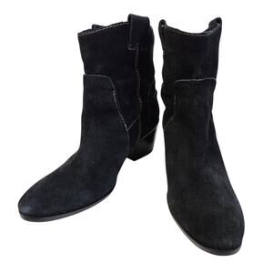 Vince Camuto Maves suede ankle boots black size 8.5